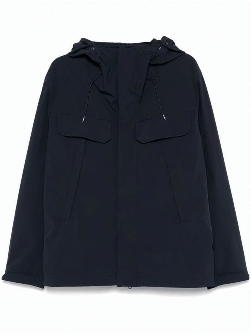 C.P. Company Relaxed-Fit Black Jacket With Concealed Zip And Goggles