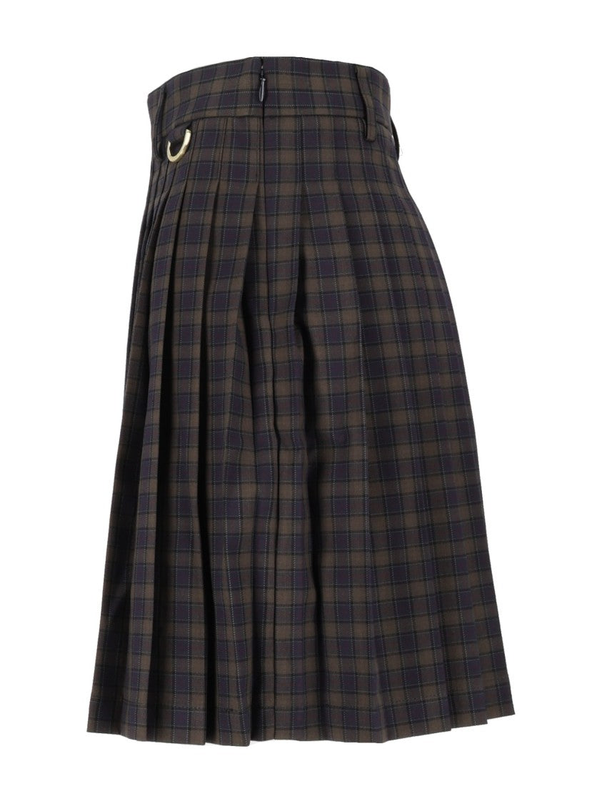 Barbour Carville Pleated Mini Skirt