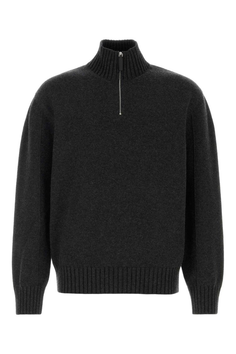 Salvatore Ferragamo Slate Cashmere Blend Sweater