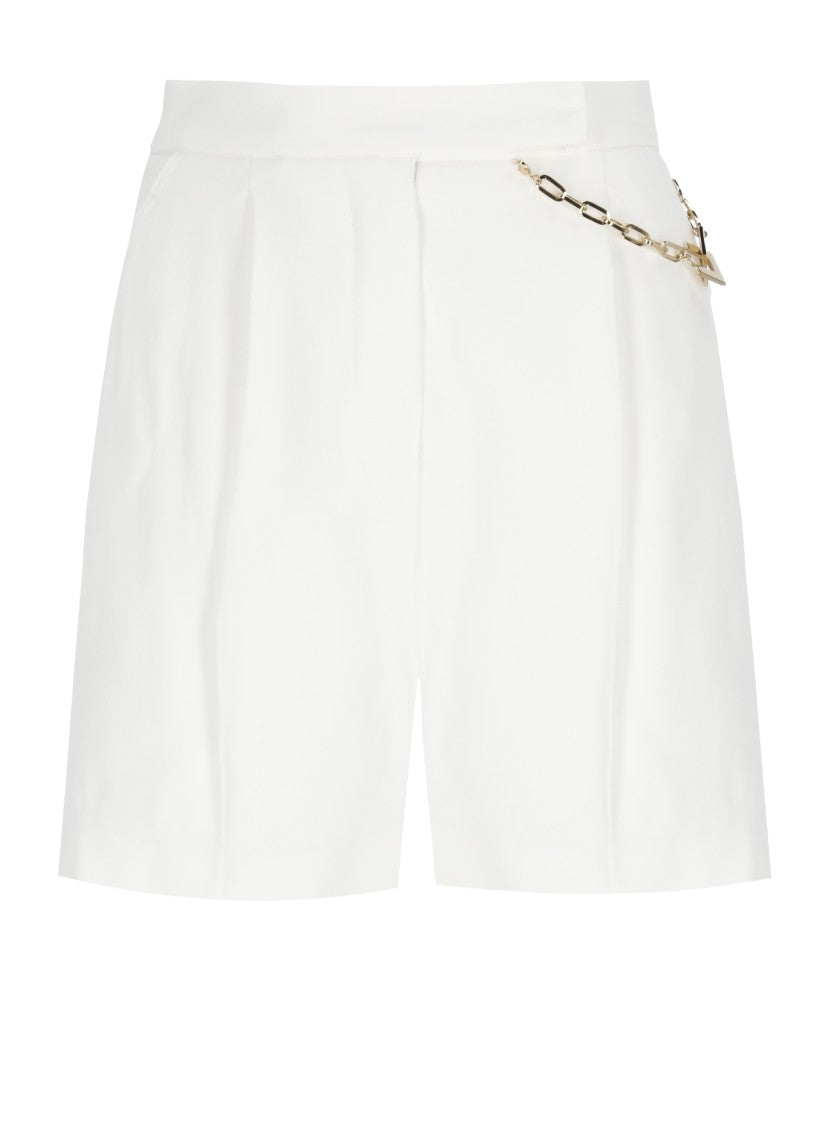 Elisabetta Franchi Shorts With Logoed Chain Shorts