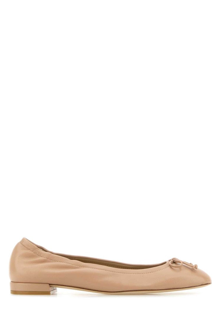 Stuart Weitzman Powder Pink Leather Bria Ballerinas