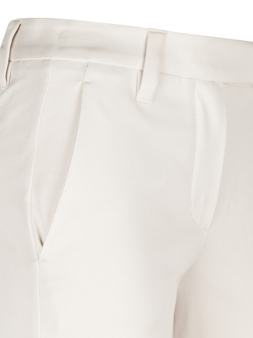Brunello Cucinelli Cropped Tailored Trousers With Minimalist Design