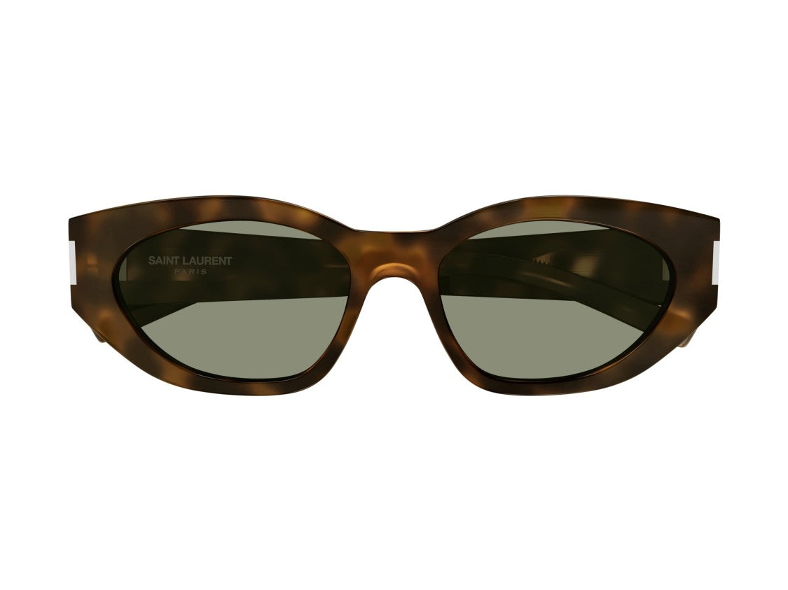 Saint Laurent Sl 638 Tortoiseshell Oversized Cat-Eye Sunglasses