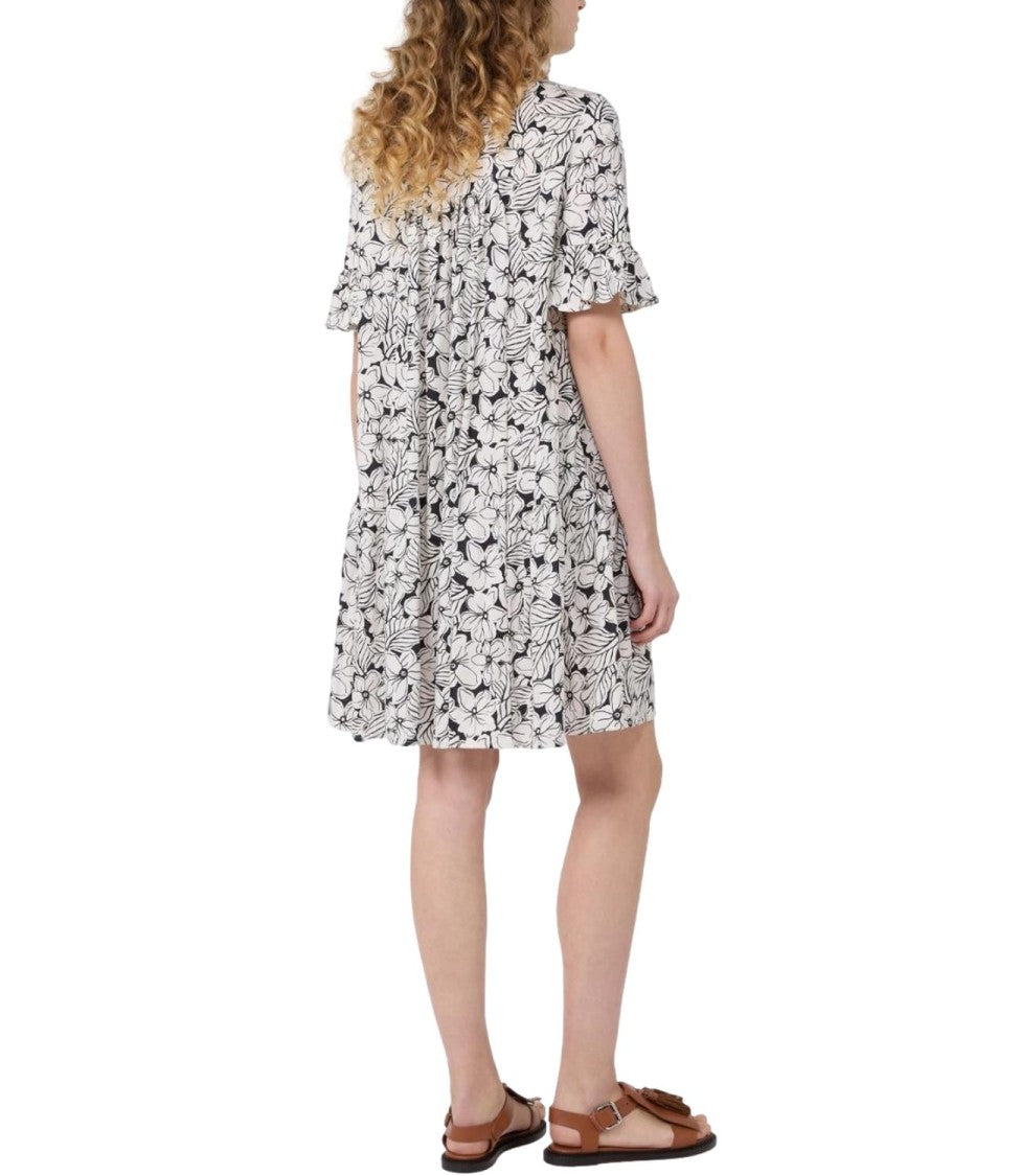 Max Mara Hawaii Black Wkdfuoco Lyocell Dress