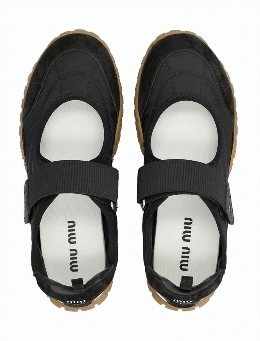 Miu Miu Quilted Black Calf Leather Sandals With Adjustable Straps