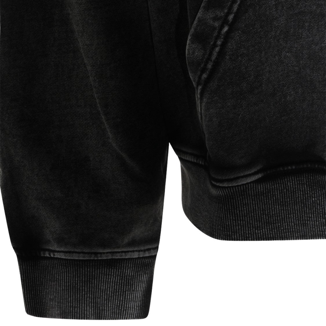 Diesel Washed Grey Hoodie With Subtle Design Details
