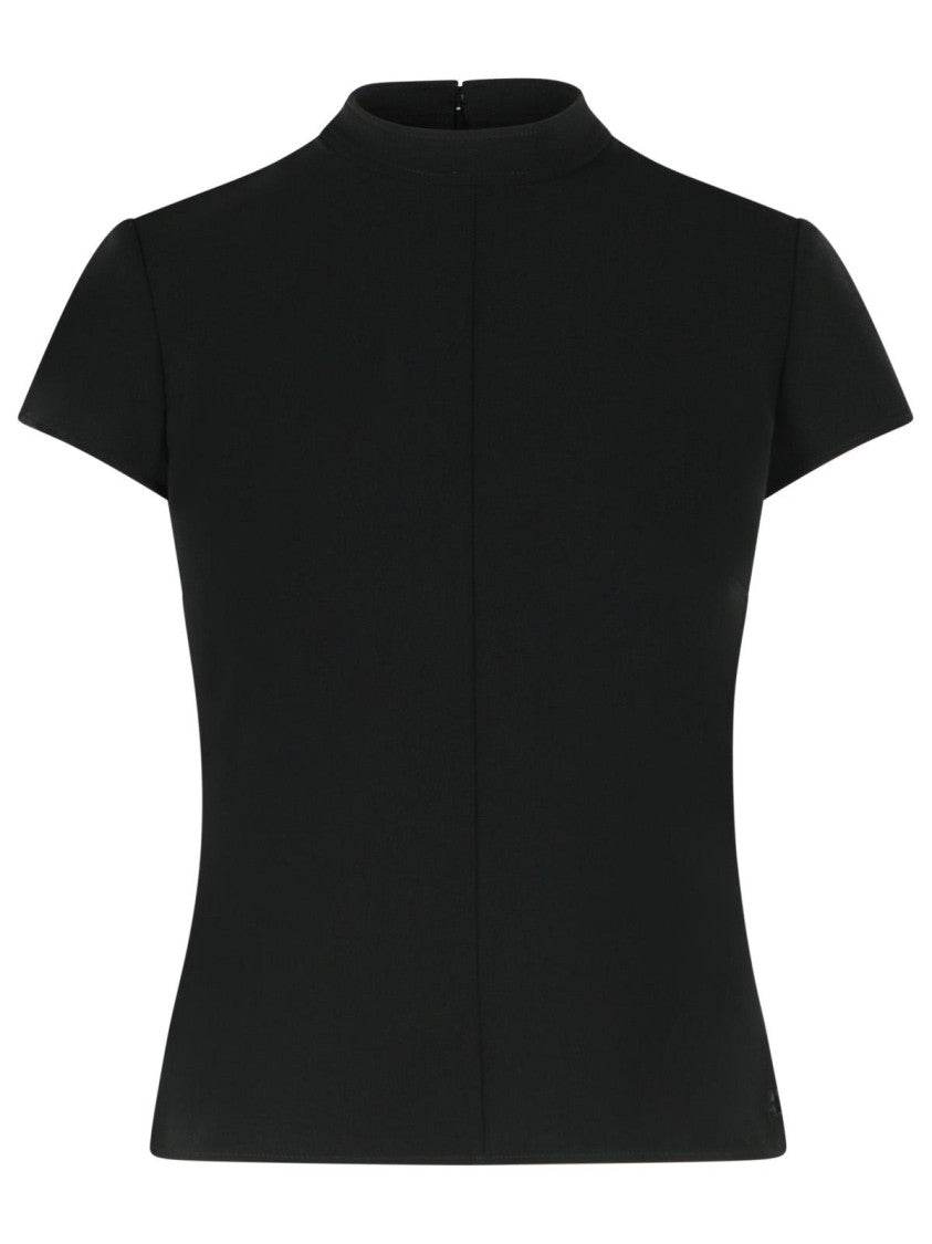 Courrèges 'Heritage' Black Polyester Blend T-Shirt