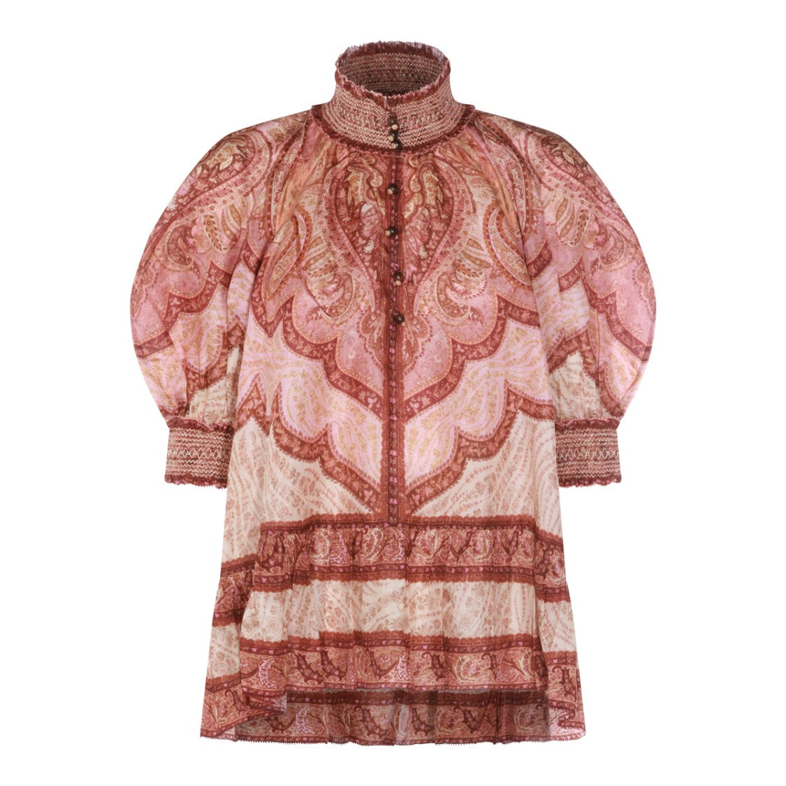Zimmermann Burgundy Silk Top