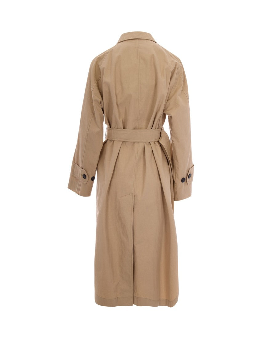 Max Mara Beige Gabardine Trench Coat