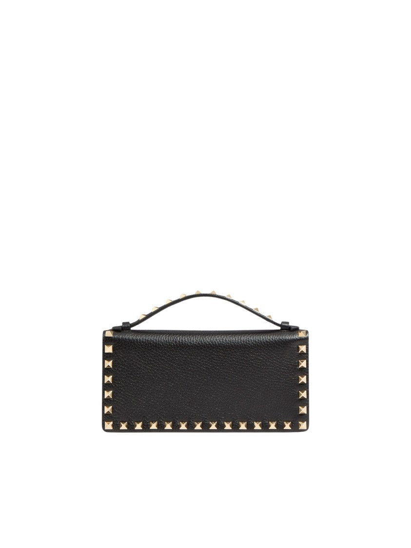Valentino Rockstud Chain Wallet With Pyramid Studs And Versatile Design