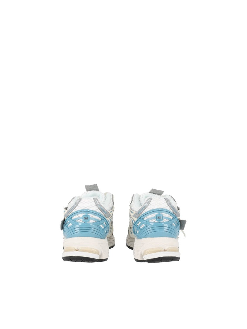 New Balance Silver/Sea Salt Synthetic-Mesh Sneakers