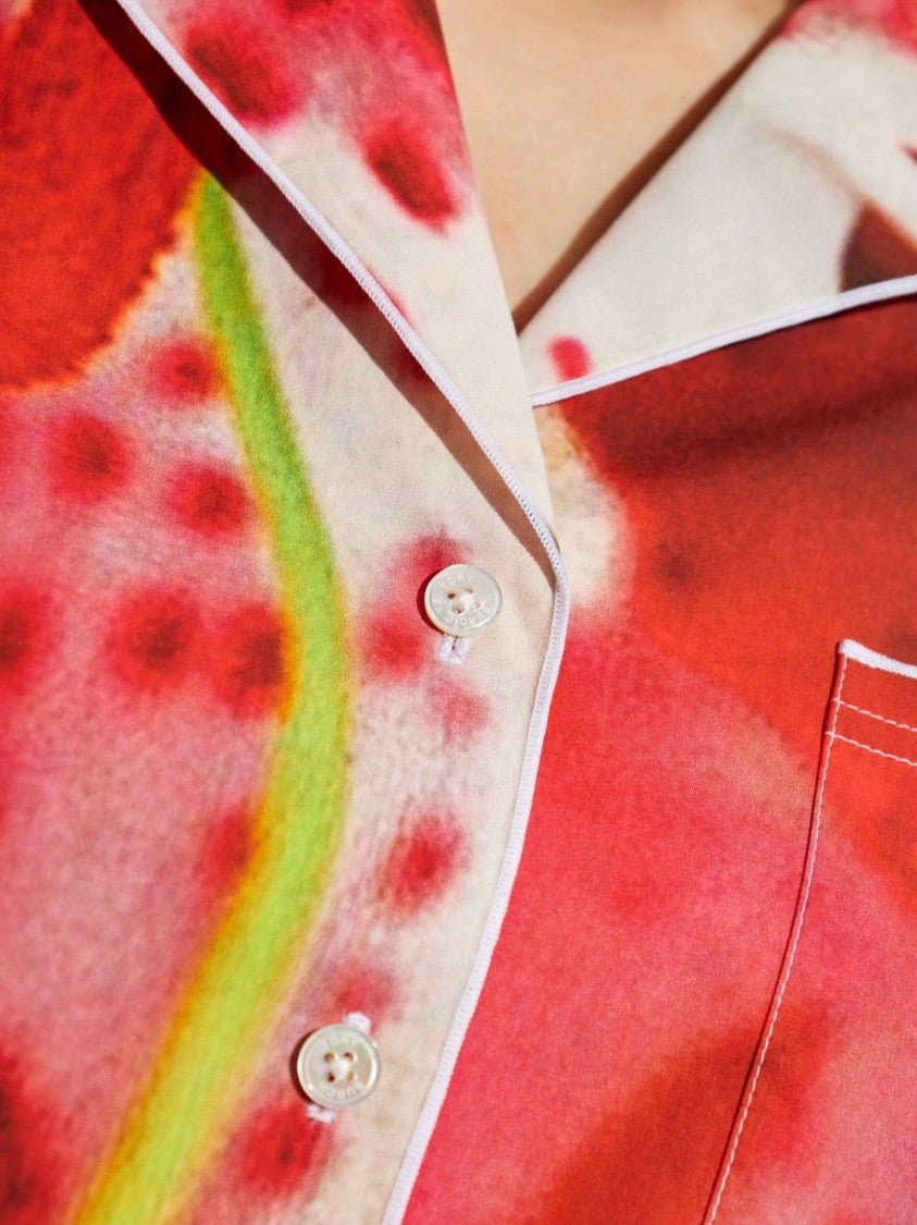 Tory Burch Multicolor Floral Print Shirt