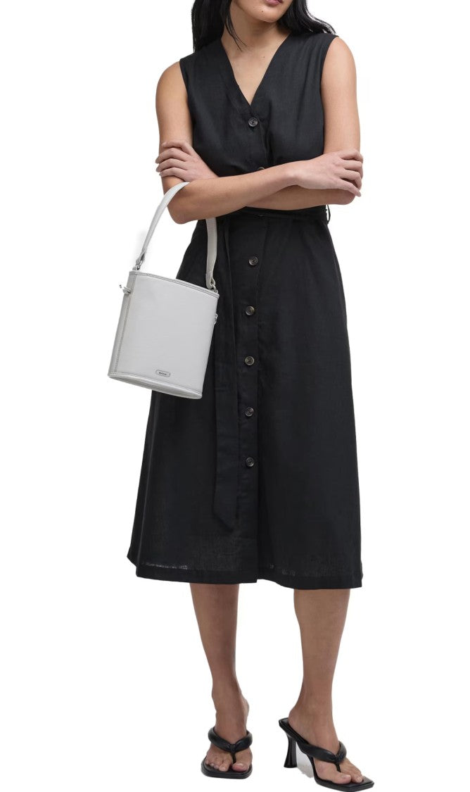 Barbour Sleeveless V-Neck Midi Dress