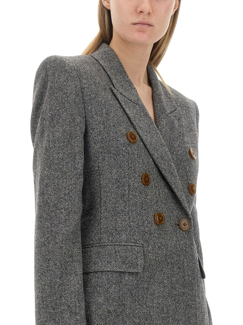 Vivienne Westwood Double-Breasted Wool Jacket With Contrasting Buttons