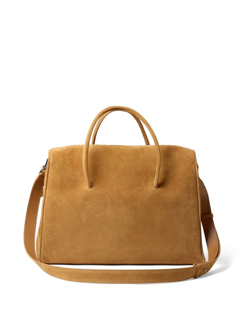 Jacquemus Brown Structured Rectangular Suede Knot Bag