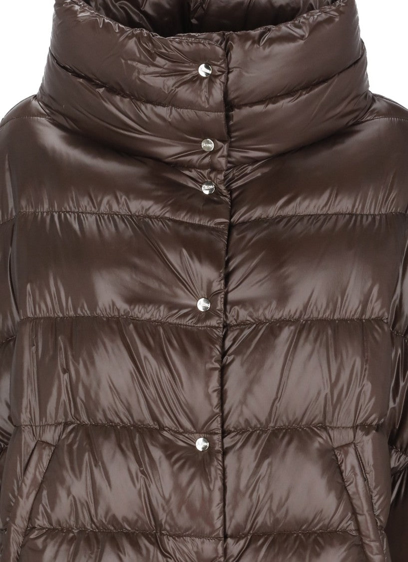 Herno Brown Quilted Down Jacket
