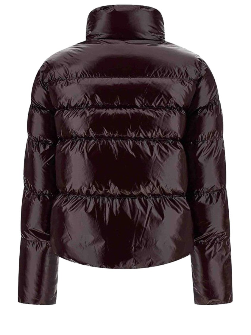 Pinko Puffer-Style Jacket With High Collar And Cropped Silhouette
