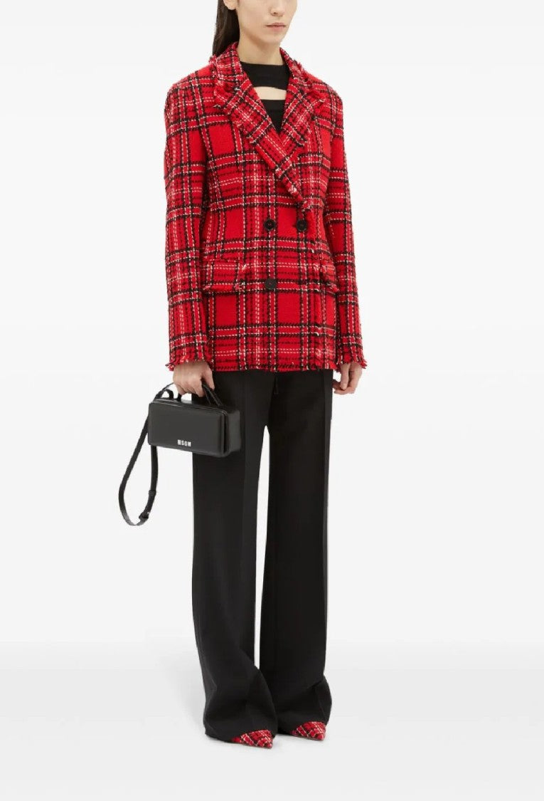 Msgm Wide Leg Tailored Trousers