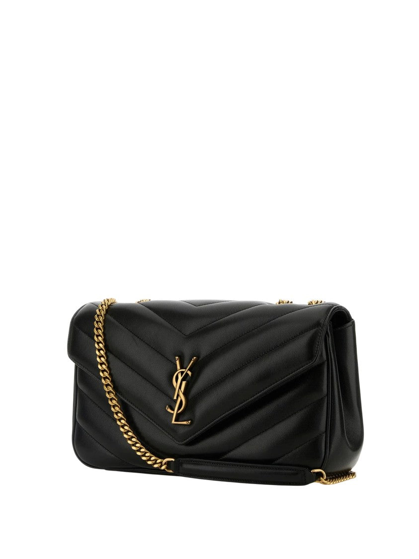 Saint Laurent Quilted Medium Shoulder Bag With Adjustable Chain Strap