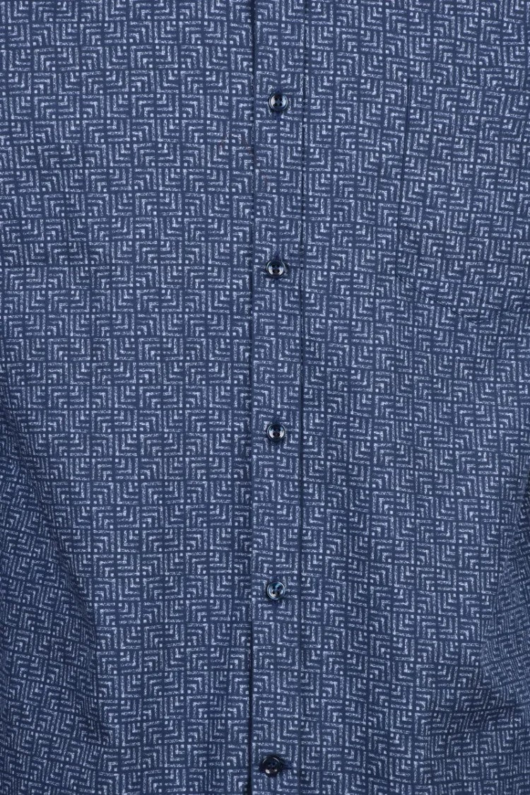 Paul & Shark Tailored Long-Sleeve Shirt With Pattern