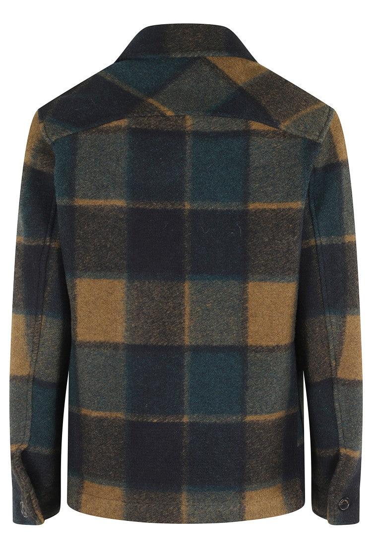 Roy Rogers Long-Sleeve Check-Pattern Over Shirt Jacket