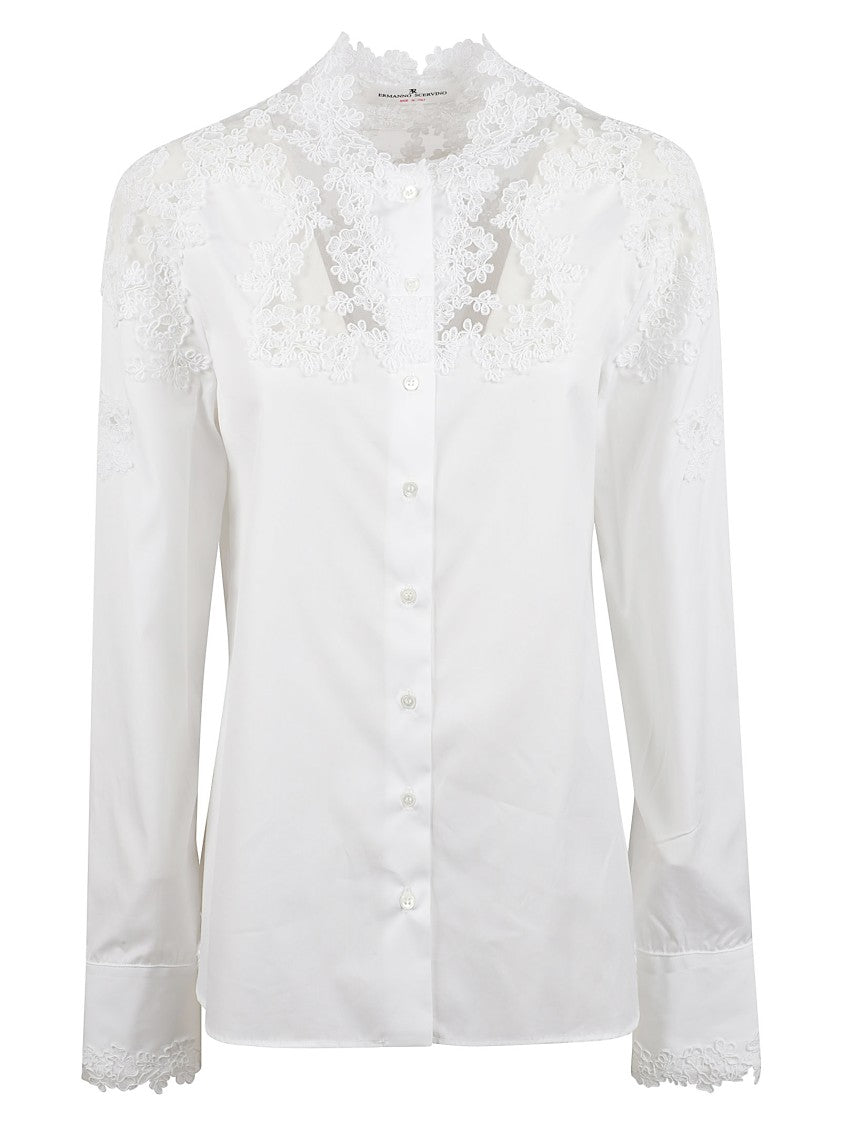Ermanno Scervino Overfit Cotton Poplin Shirt