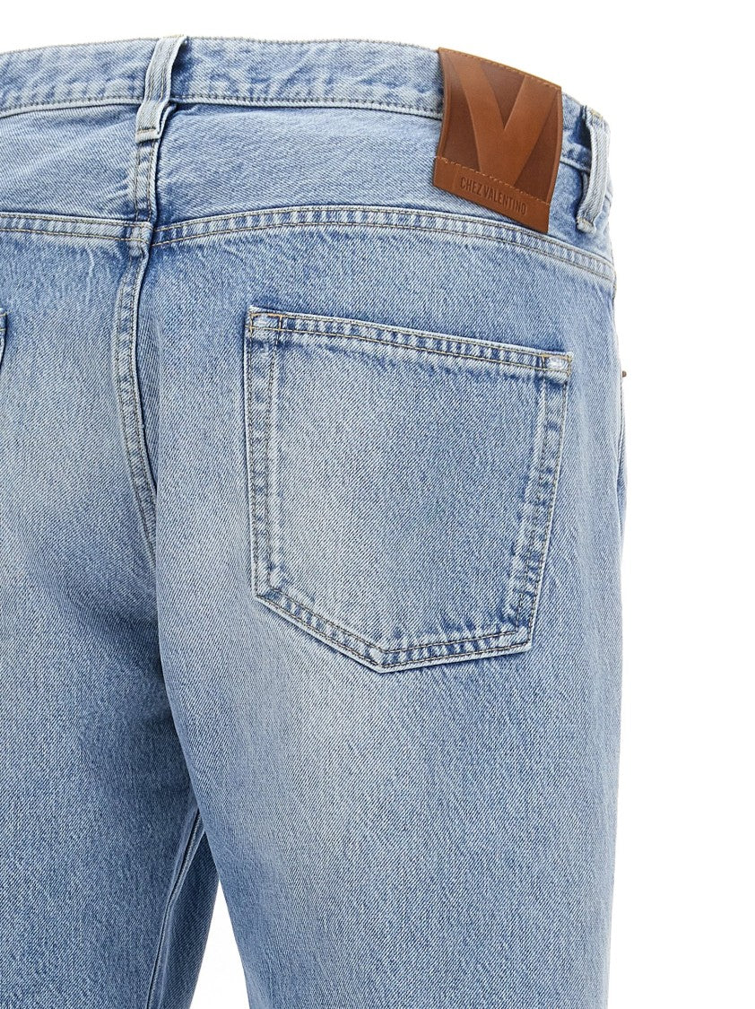 Valentino Garavani Five-Pocket Cotton Denim Jeans
