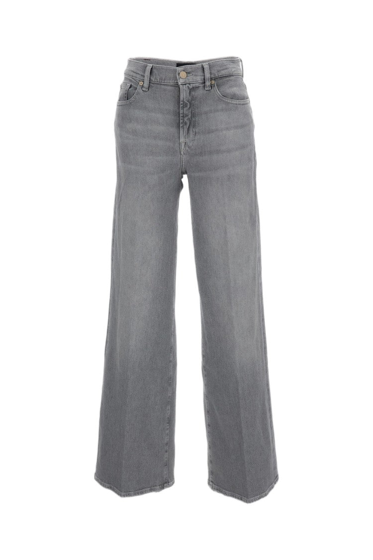 7 For All Mankind Washed Gray Lotta Luxe Vintage Jeans