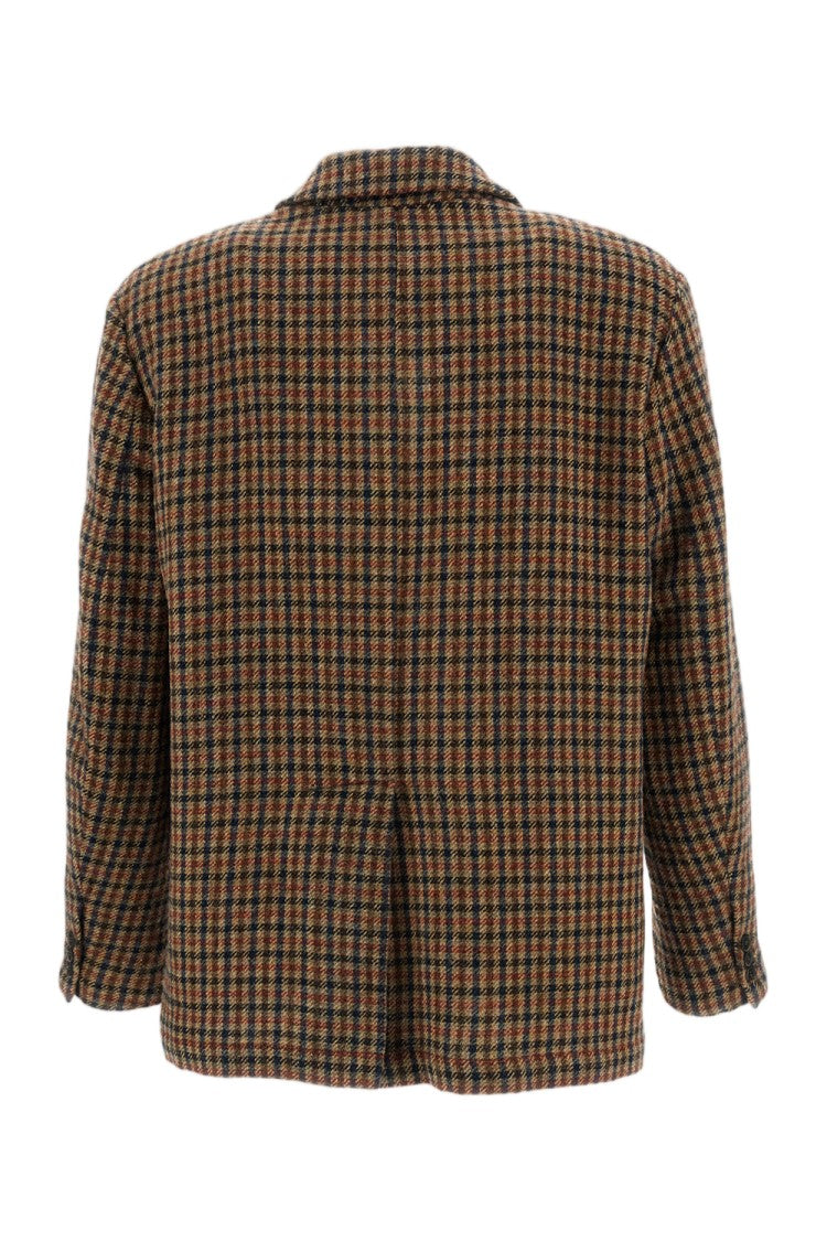 Barena Zener Check Shetland Wool Blazer