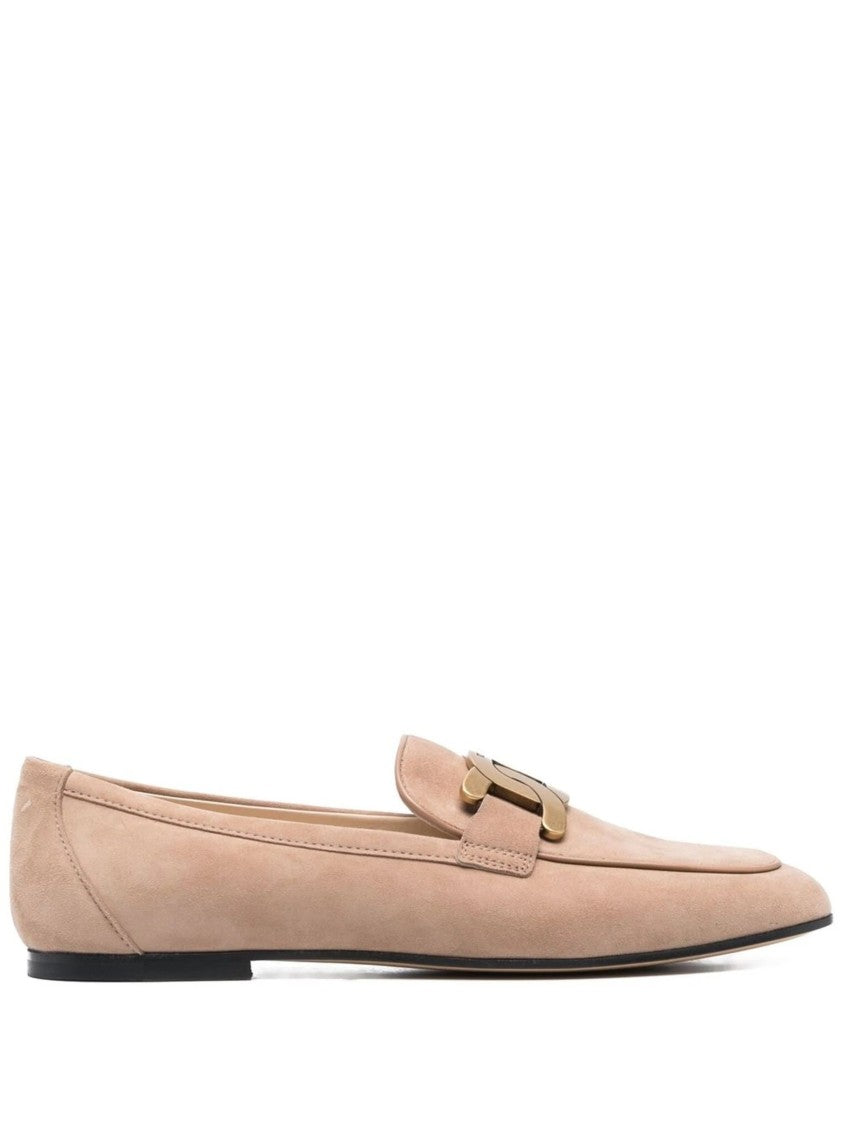Tod's Logo Leather Loafers