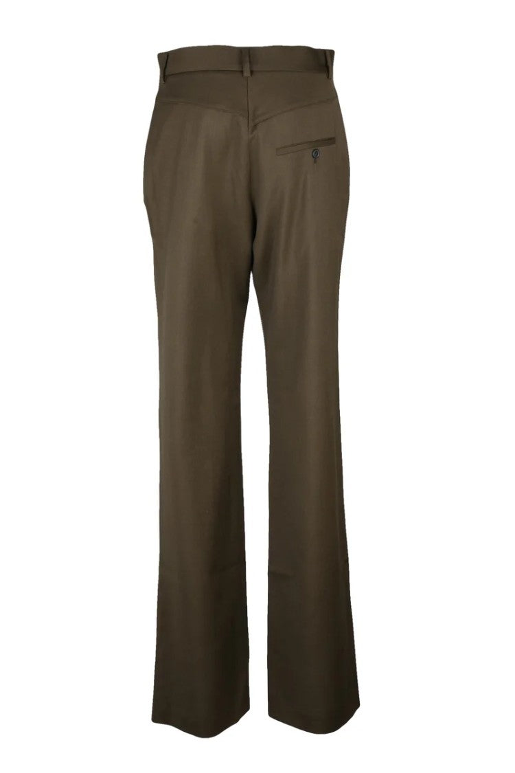 Vivienne Westwood High Waist Trousers Virgin Wool - Military Green