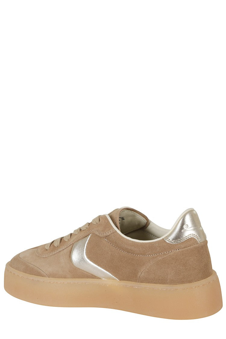 Voile Blanche Mind 02 Metallic Goat Skin Suede Low-Top Sneakers