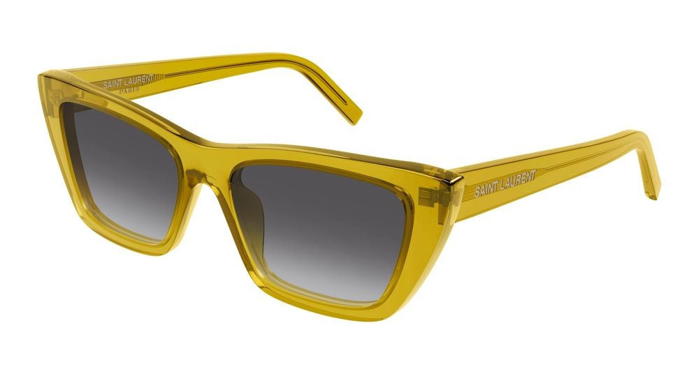 Saint Laurent Sunglasses Saint Laurent Sl 276 Mica 062 Yellow Yellow Smoke 55/16/145