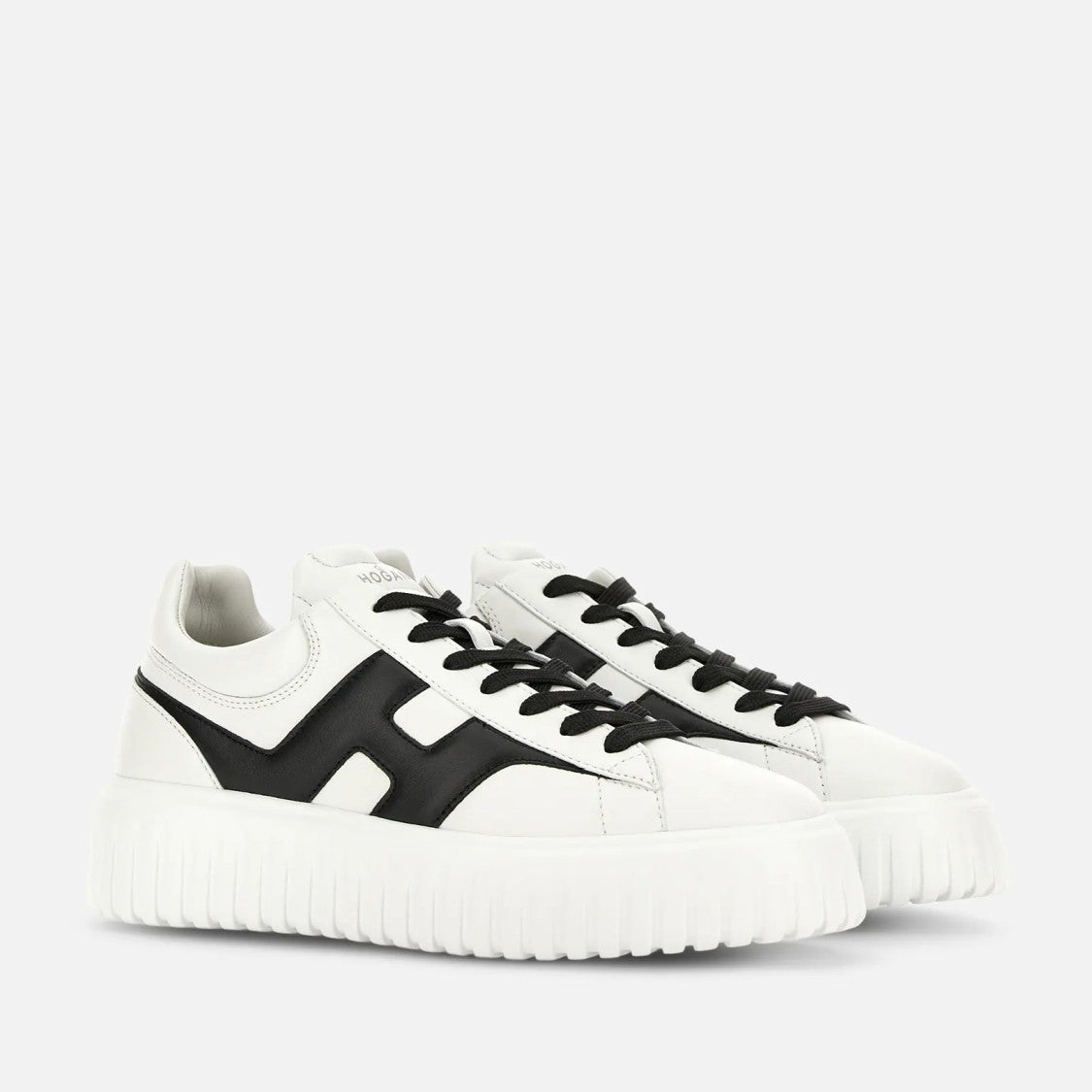 Hogan Contemporary White Leather Sneakers