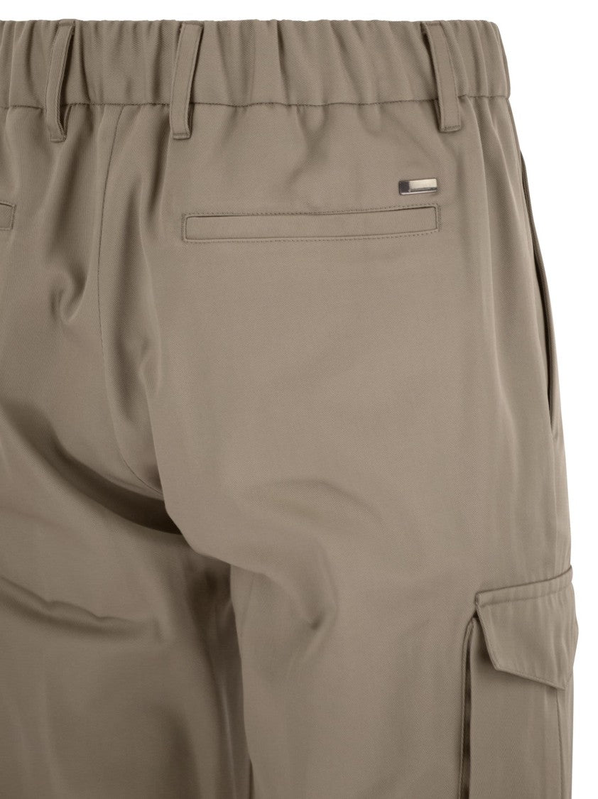 Herno Pure Cotton Resort Cargo Trousers