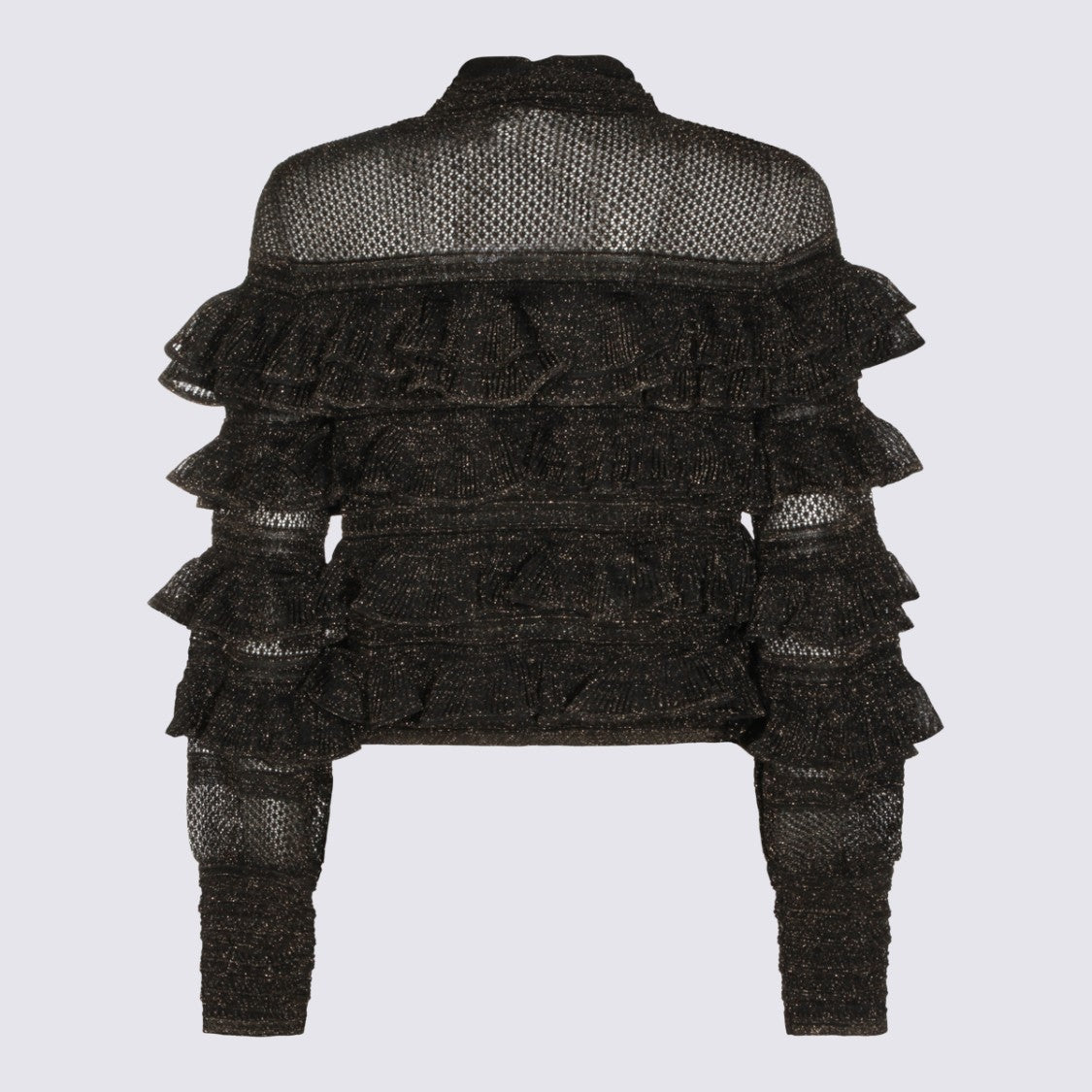 Zimmermann Metallic Black Cotton Top