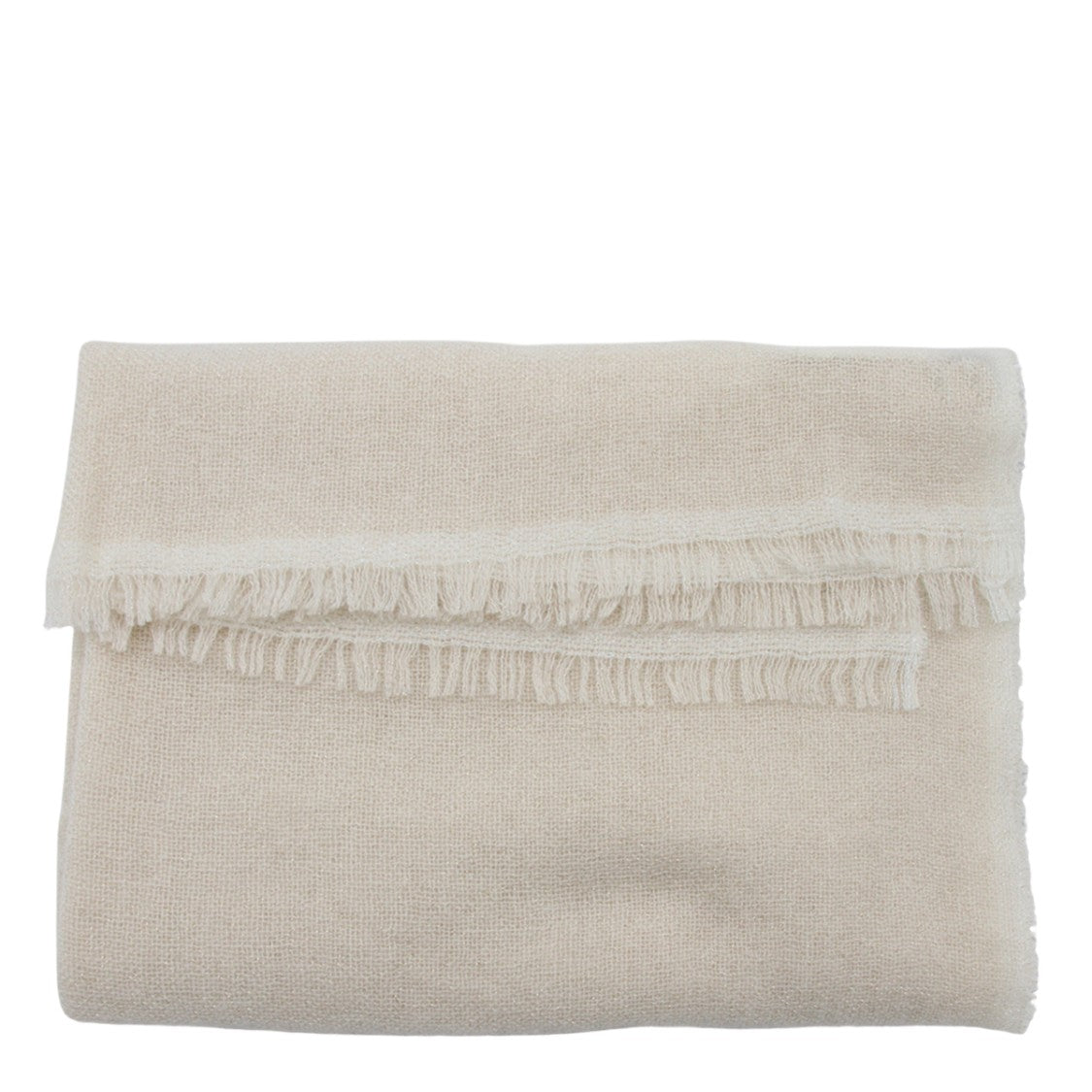 Fabiana Filippi Finely Woven Fringe Scarf With Subtle Texture