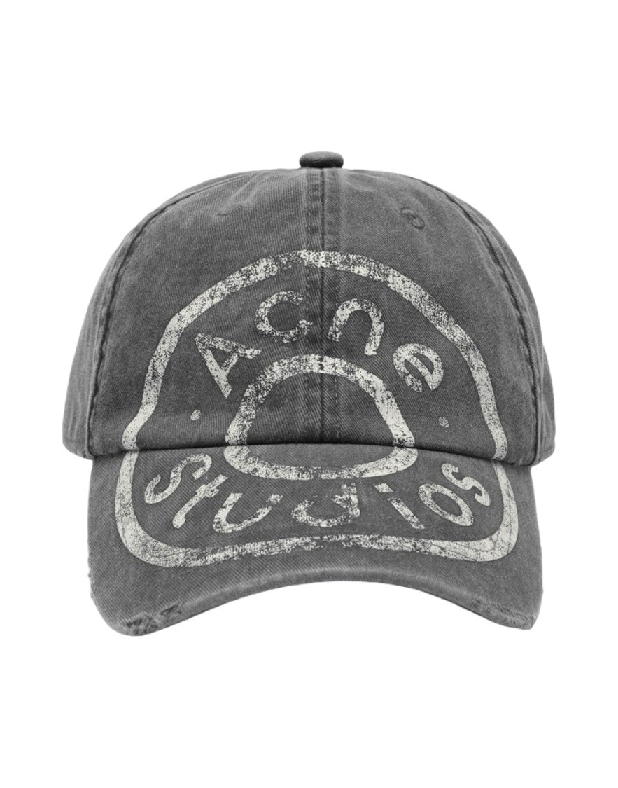 Acne Studios Vintage-Inspired Black Denim Baseball Cap