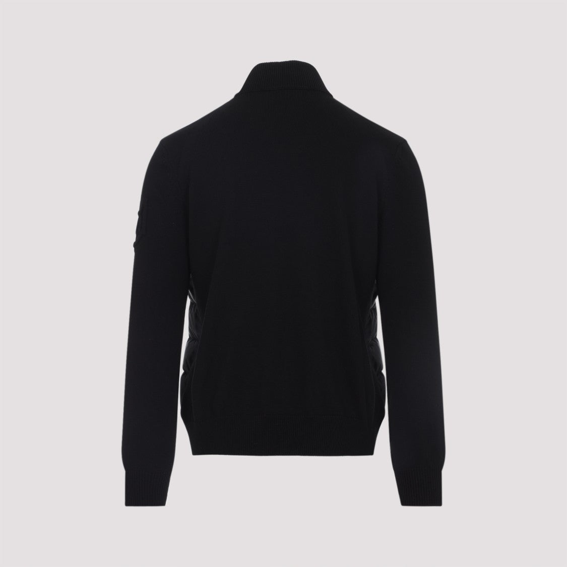 Moncler Quilted Down-Filled Jacket With Knit Sleeves