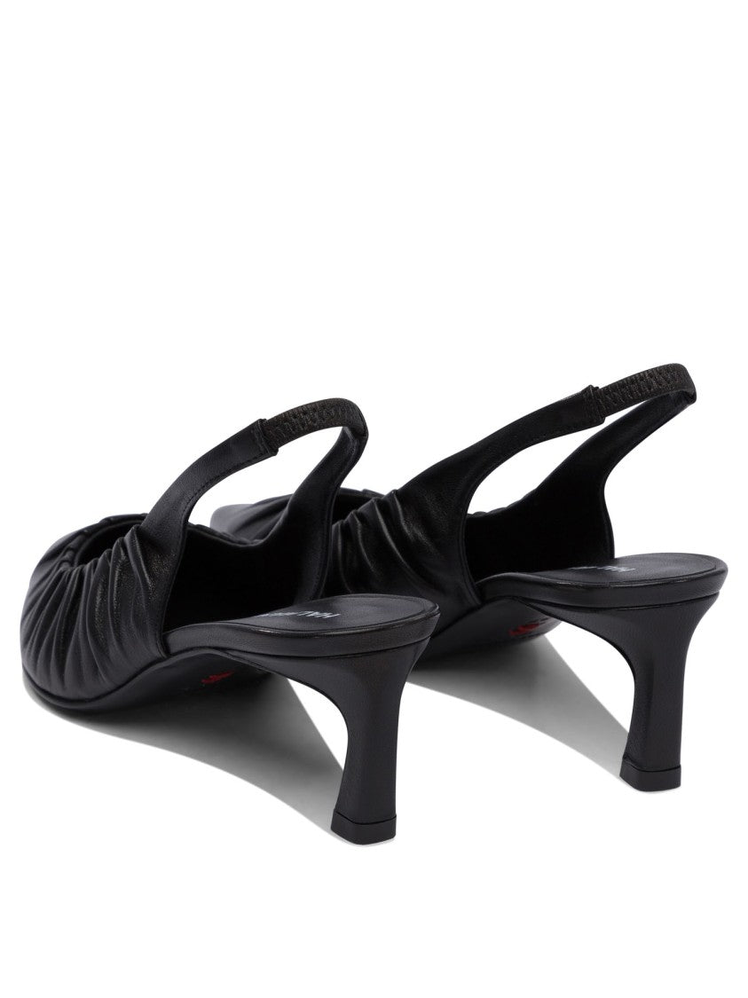 Halmanera Black Heeled Pumps With Pointed Toe