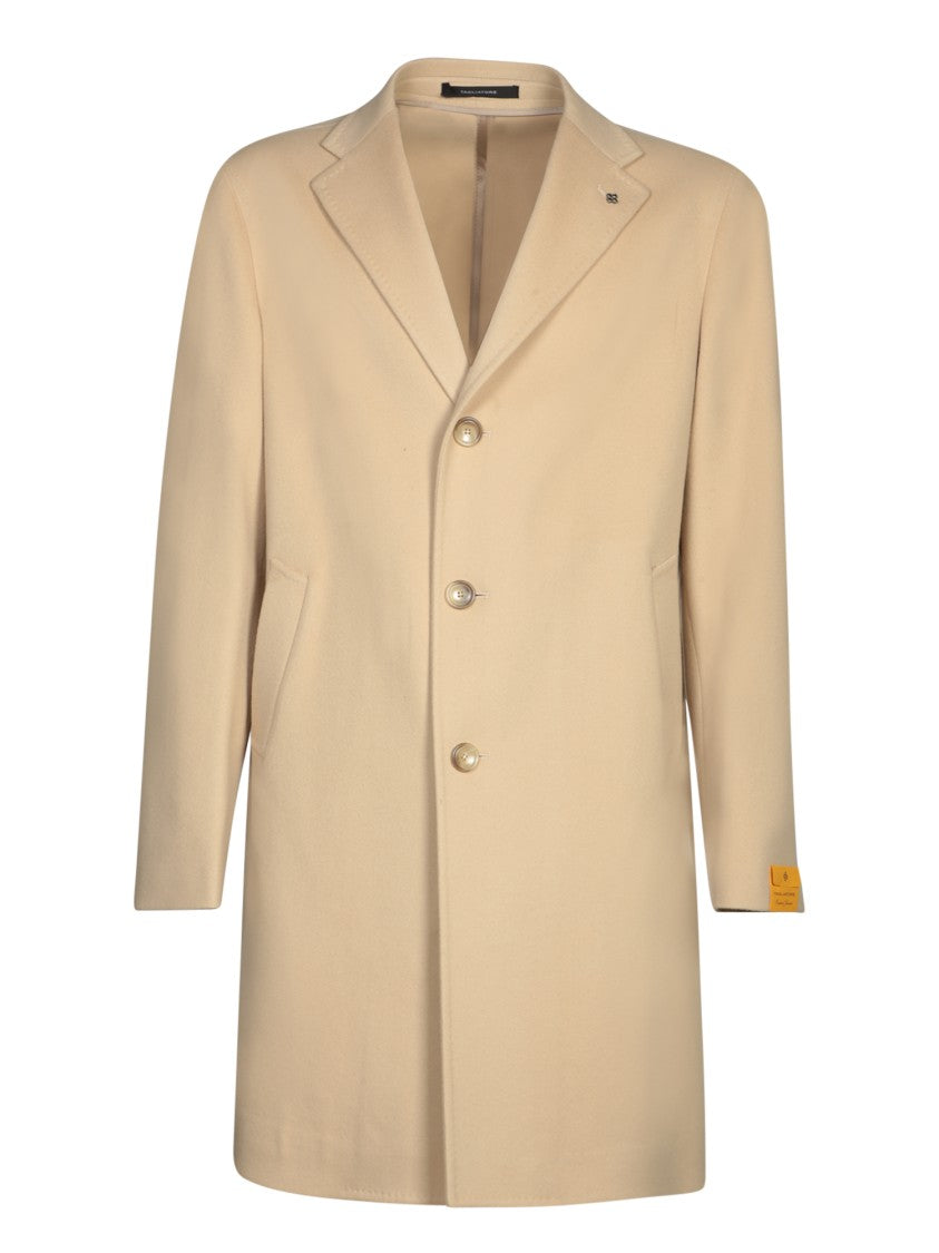 Tagliatore Beige Wool Blend Coat