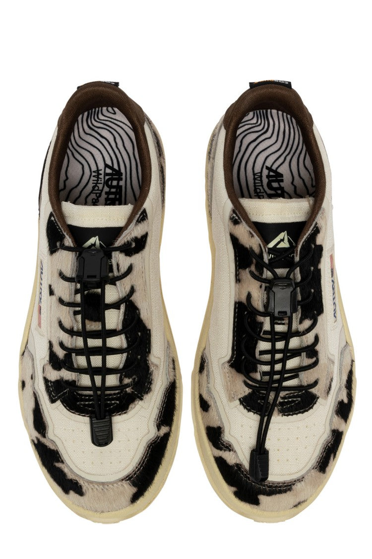 Autry Wildpace Low Calf Hair Cordura Sneakers