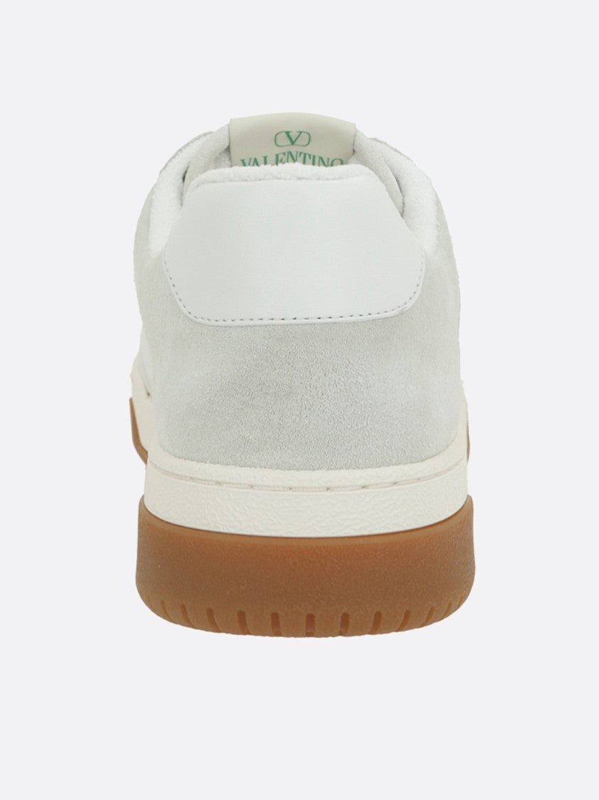 Valentino White Sneakers Low-Top Perforated Sneakers