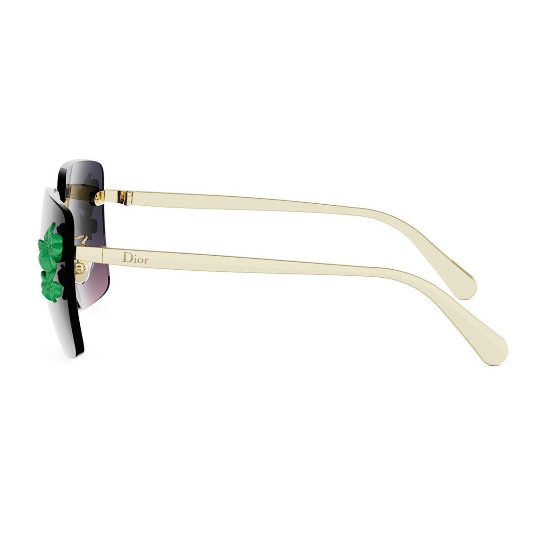 Dior Gold Diorclover Metal Sunglasses