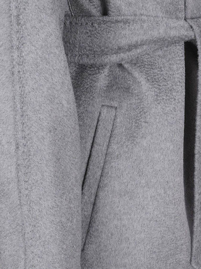 Max Mara Tailored Grey Virgin Wool Coat