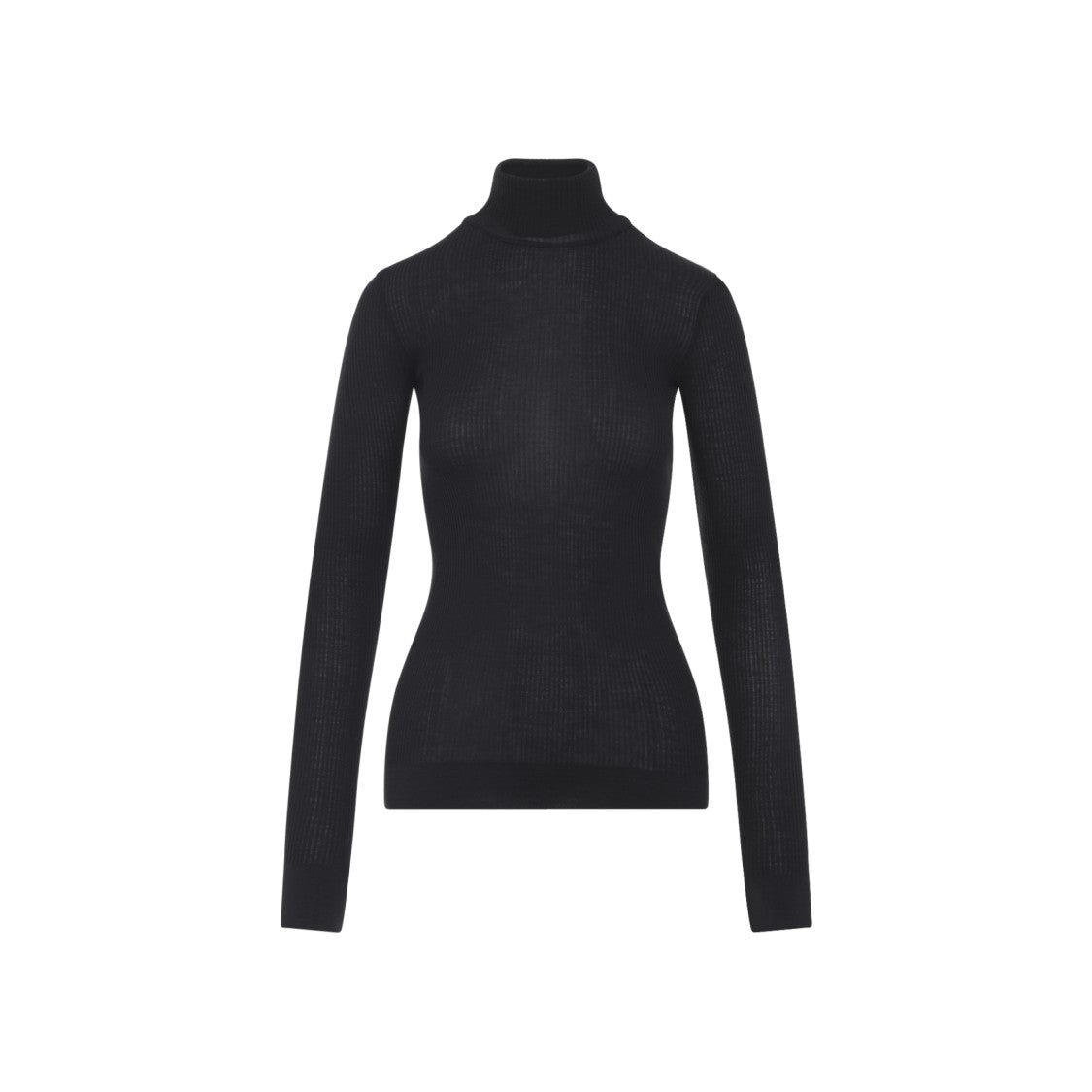 Lemaire Seamless Black Wool Top