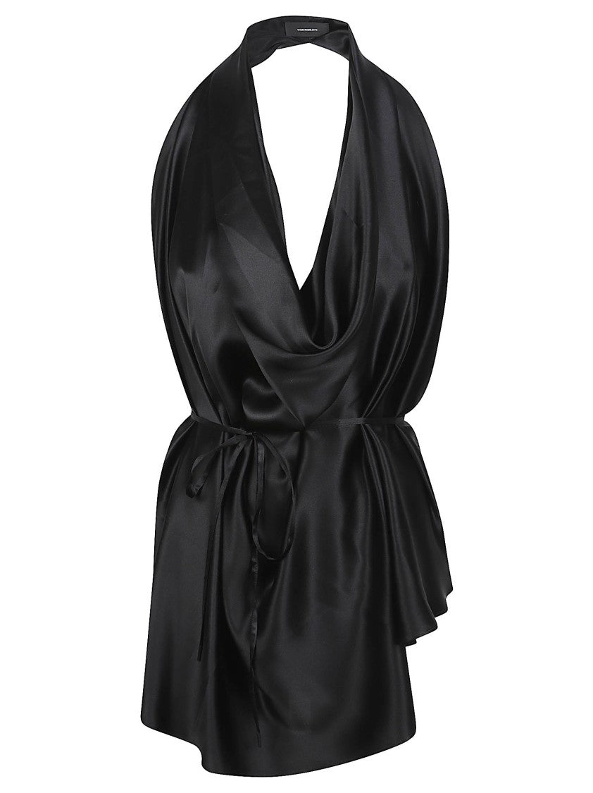 Wardrobe.Nyc Satin Halter Blouse