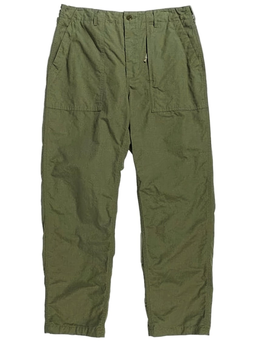 Engineered Garments Relaxed Fit Green Straight Pants With Classic Design