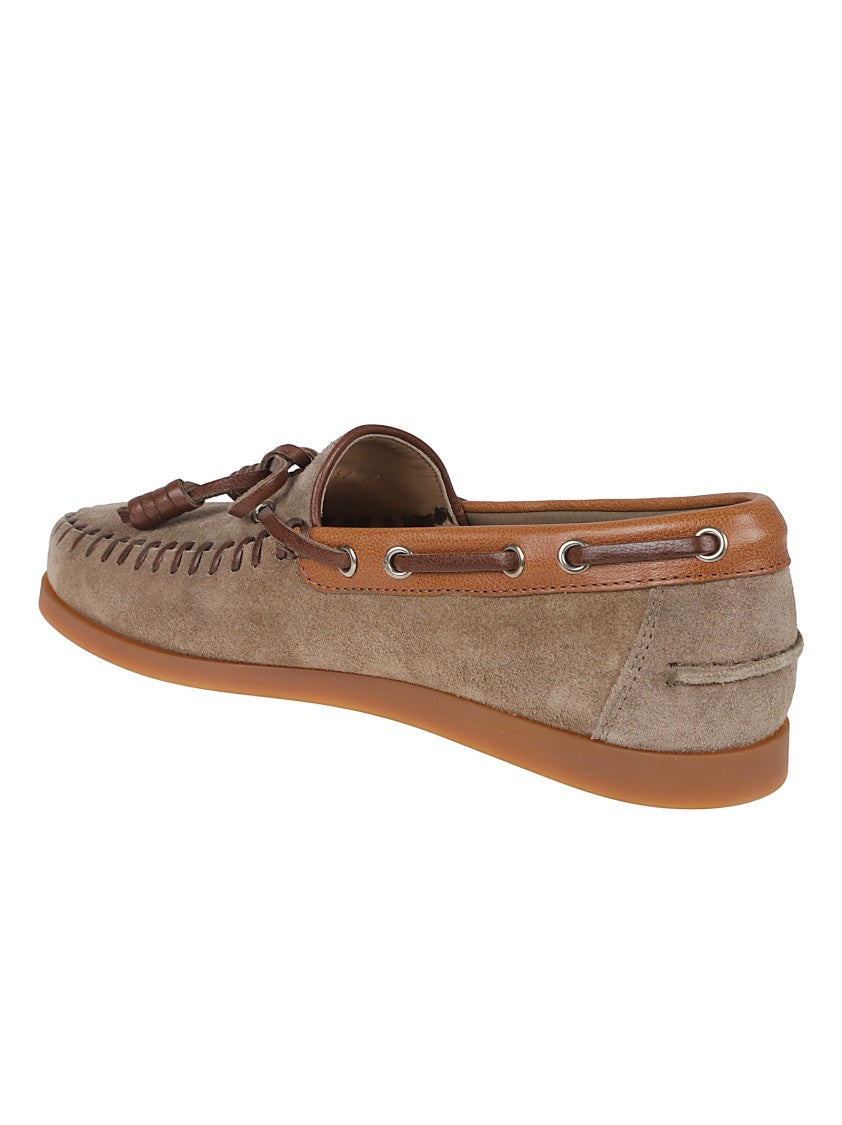 Valentino Garavani Brown Suede Loafers