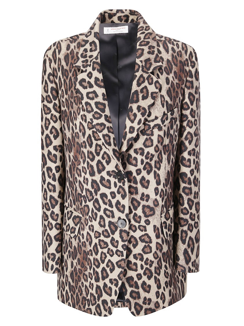 Alberto Biani Tailored Fit Women's Jacket With Classic Collar And Button-Down Front